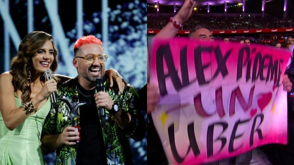 Álex Ortiz actuando en el Festival de Viña del Mar 2024