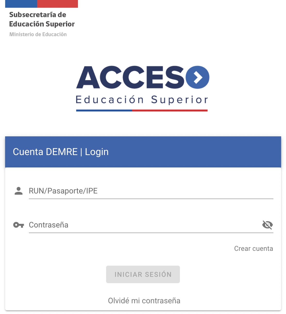 Inscripción PAES 2024