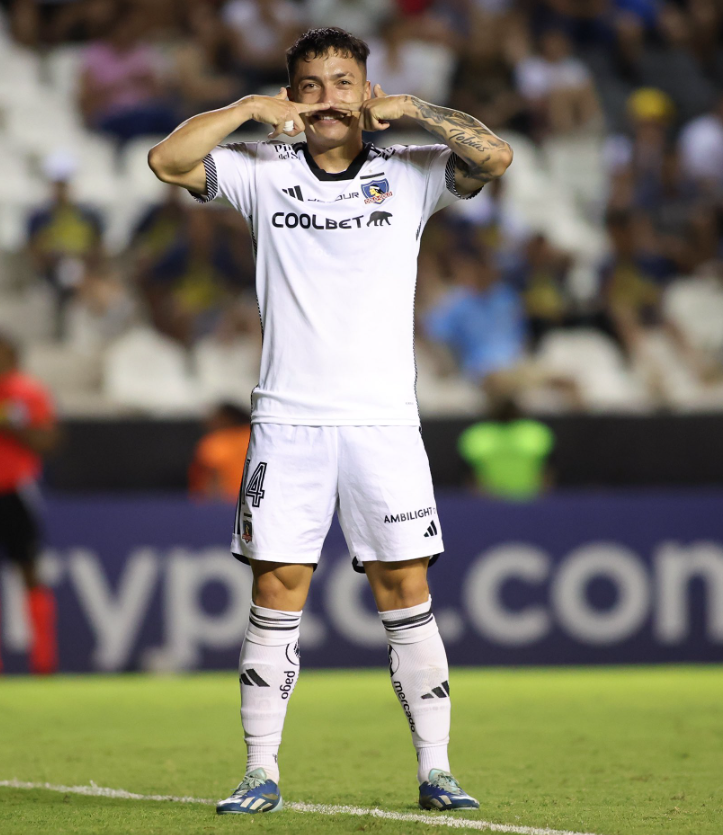 Cristian Zavala celebrando empate ante Sportivo Trinidense