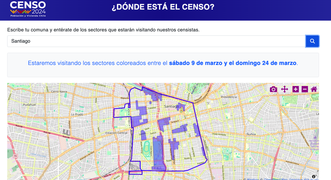 Mapa del censo 2024