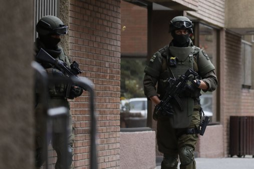 Inseguridad en Santiago centro comercio.