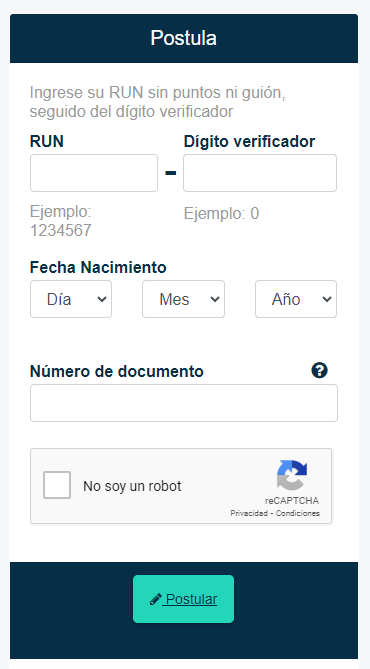 Postulación al Ingreso Mínimo Garantizado