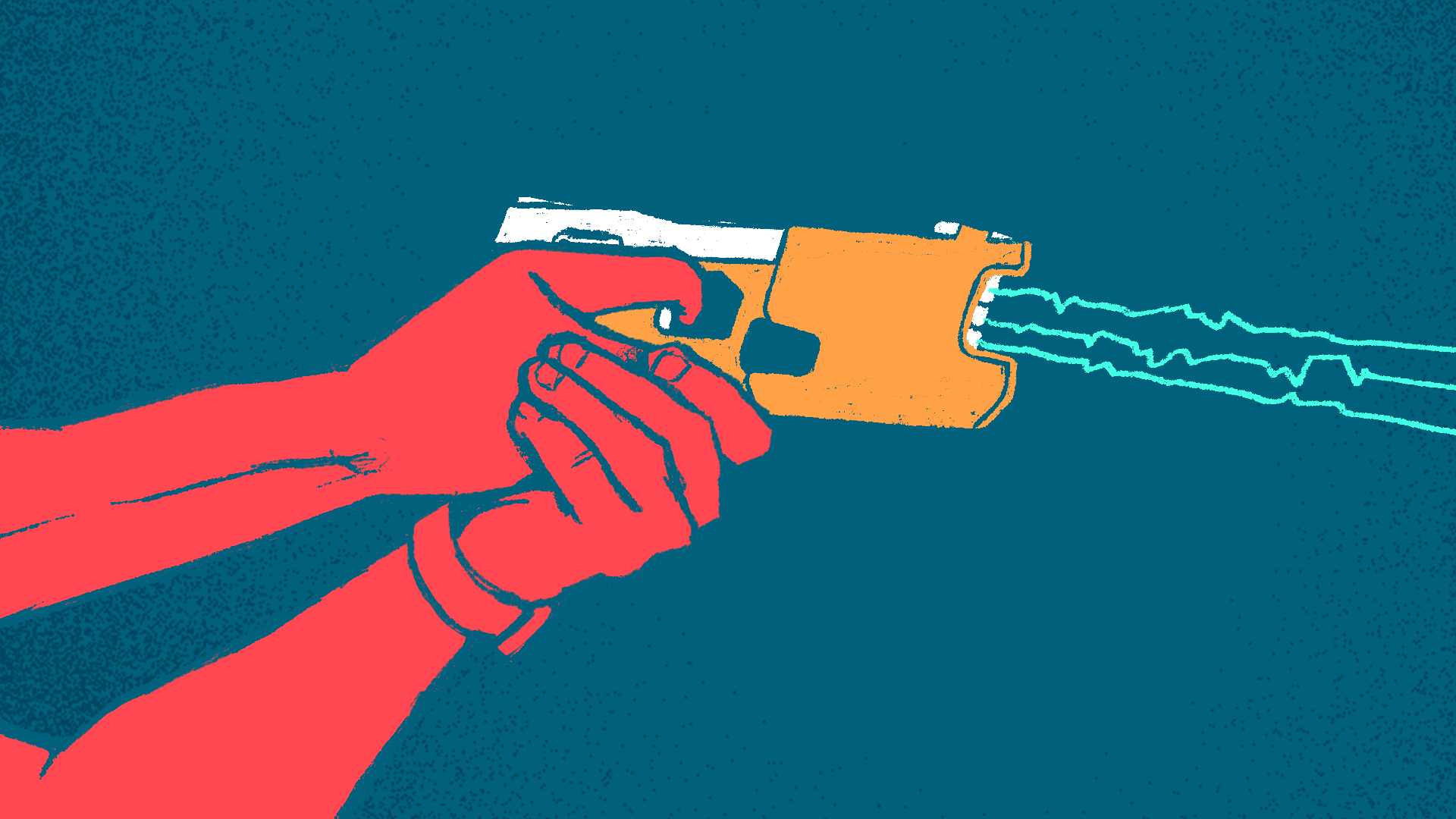 Ilustración de pistola Taser