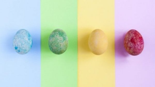 Huevos de pascua para colorear