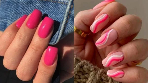 Manicura rosada