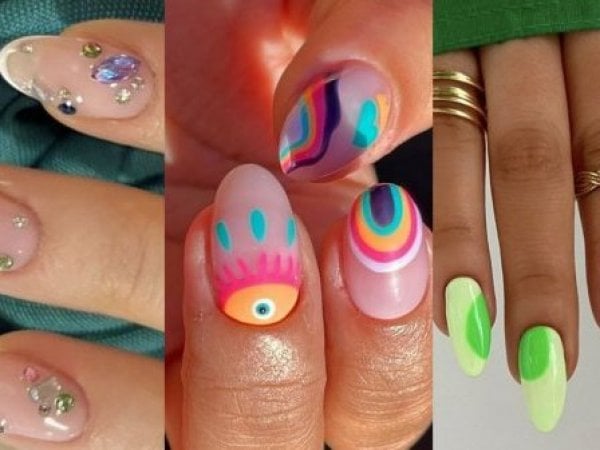 Uñas de gel decoradas