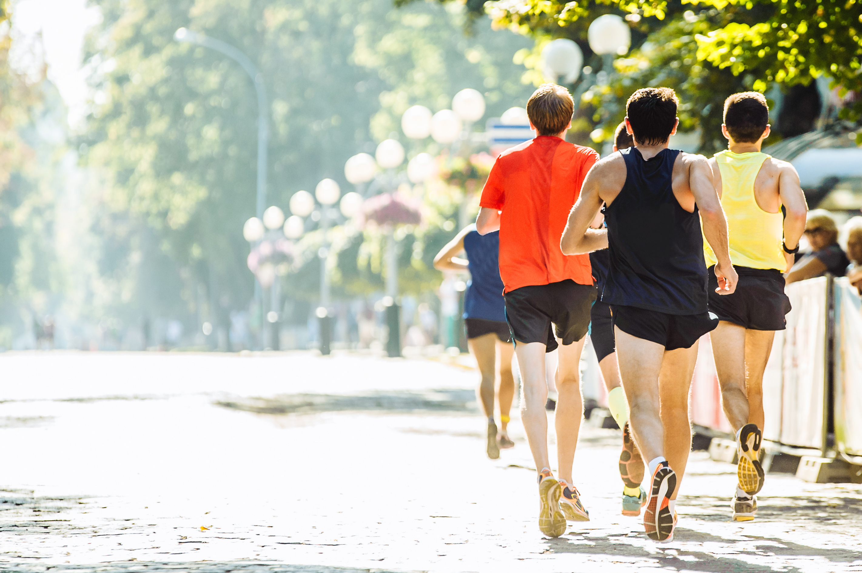 Corredores en maratón