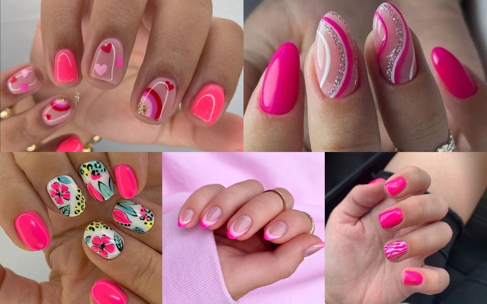 Uñas fucsia