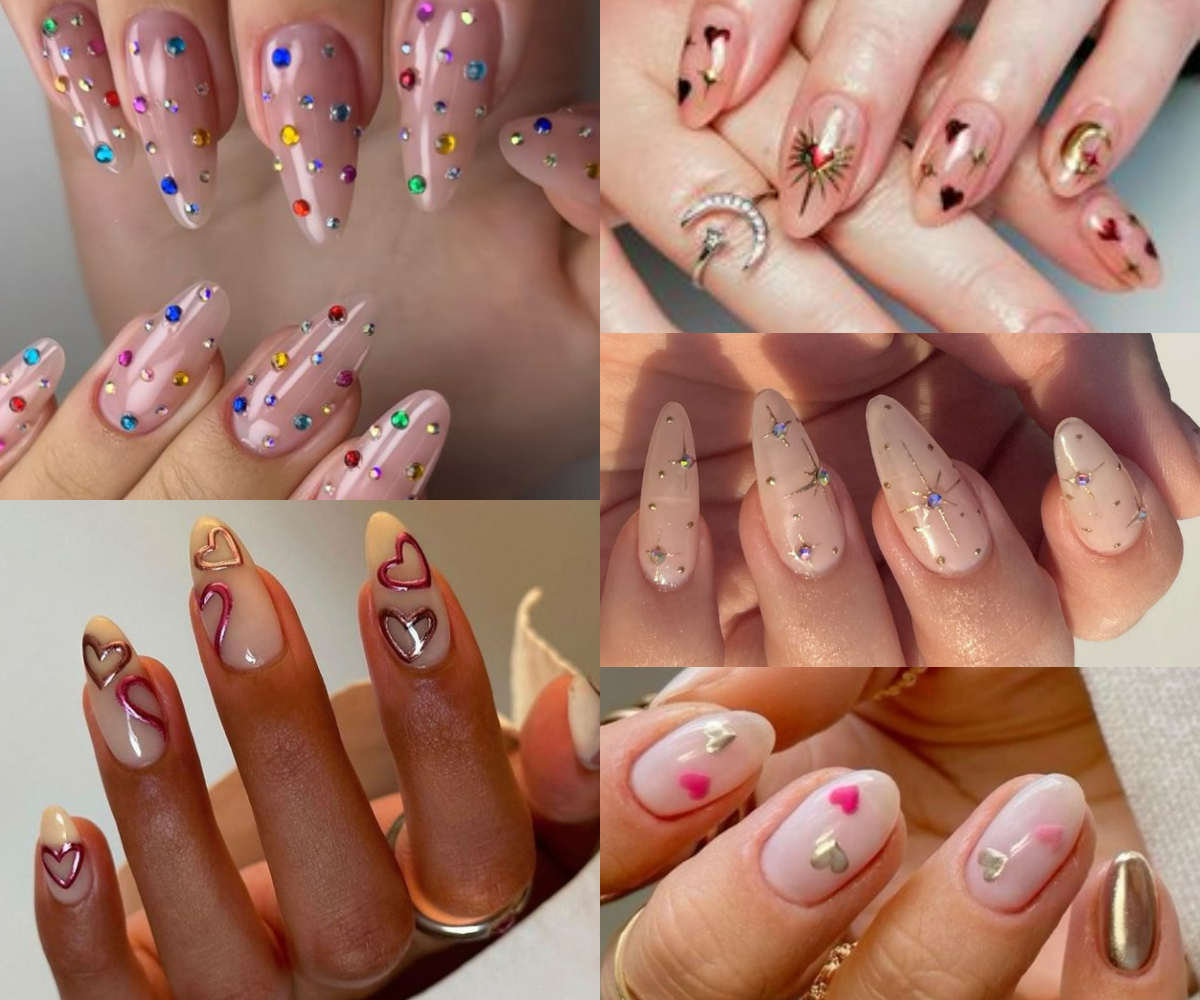 Uñas de gel con diseños