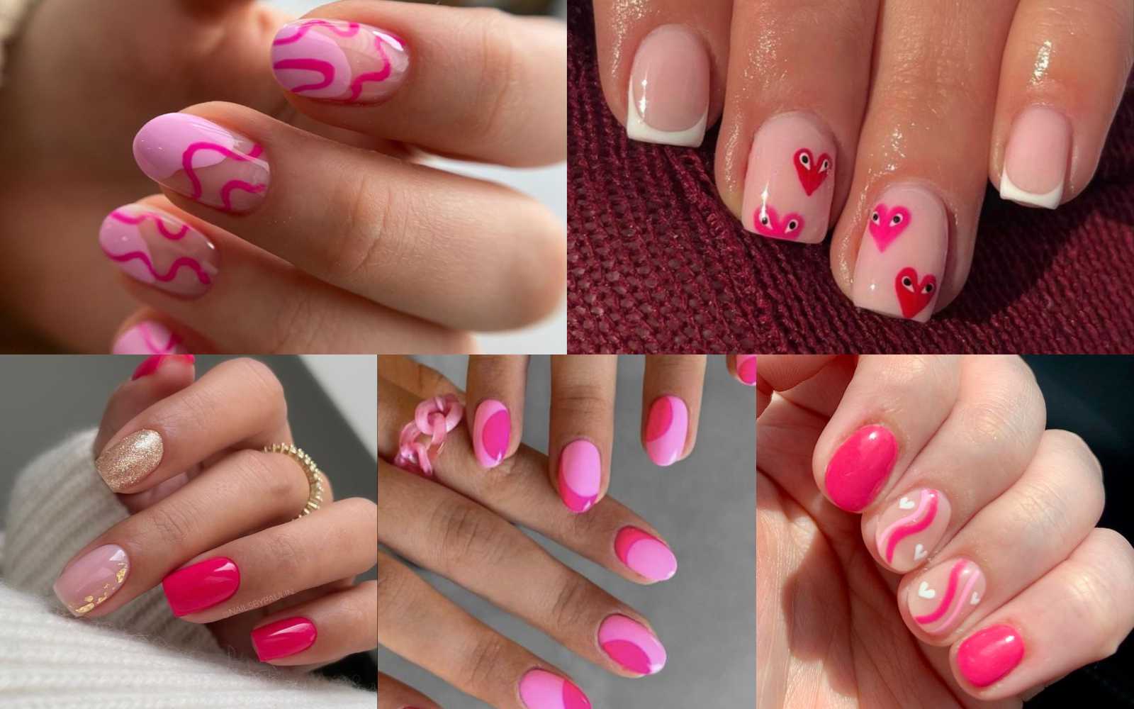 Manicura fucsia