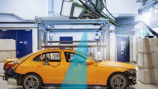 Prueba de choque con rayos X