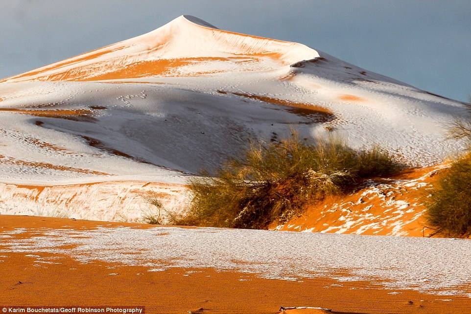 Nieve en Sahara