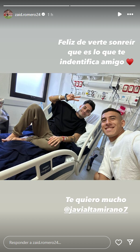 Zaid Romero junto a Javier Altamirano