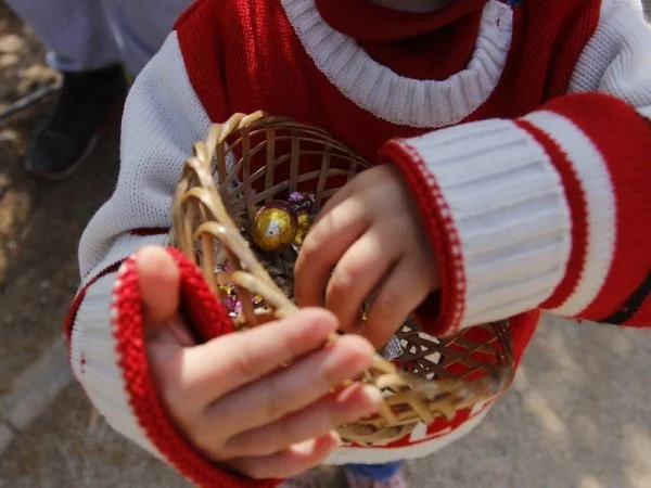 Huevos de Pascua en Semana Santa.