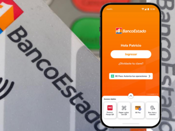 App Banco Estado. Be Pass.