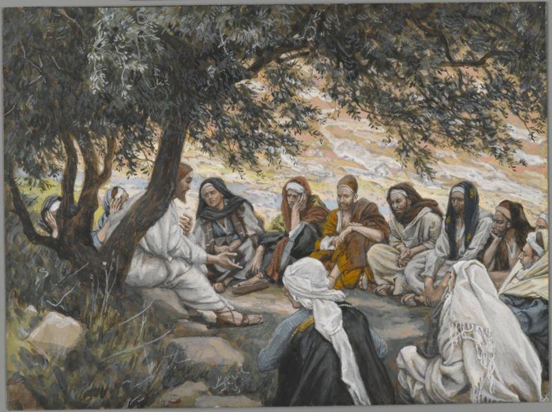 Pintura de James Tissot que muestra a los apóstoles.