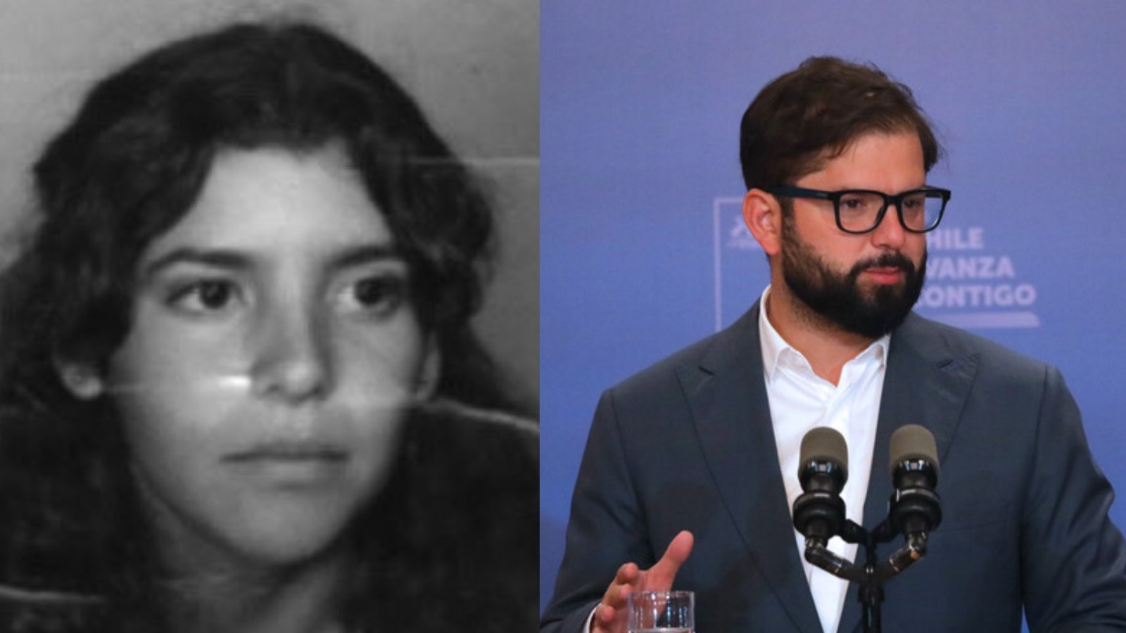 Paulina Aguirre Tobar y Presidente Gabriel Boric