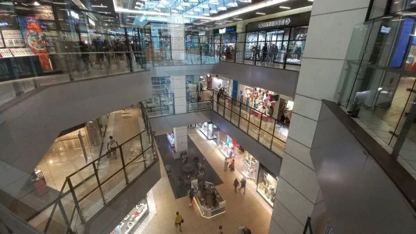 Persona con bolsa de compras