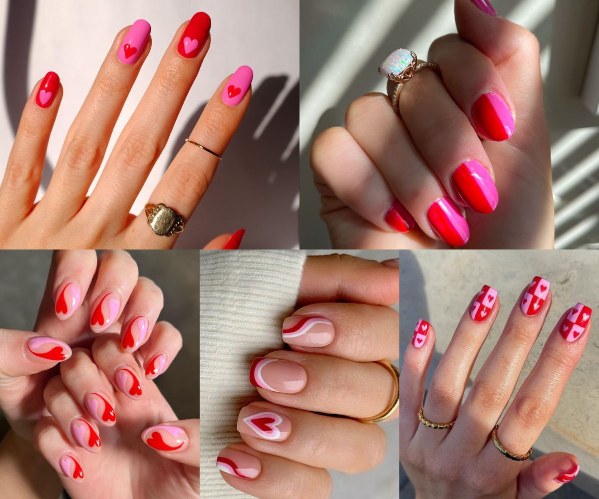 Uñas rojas con diseños 4