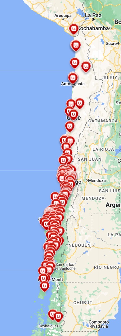 sucursales Unimarc en Chile