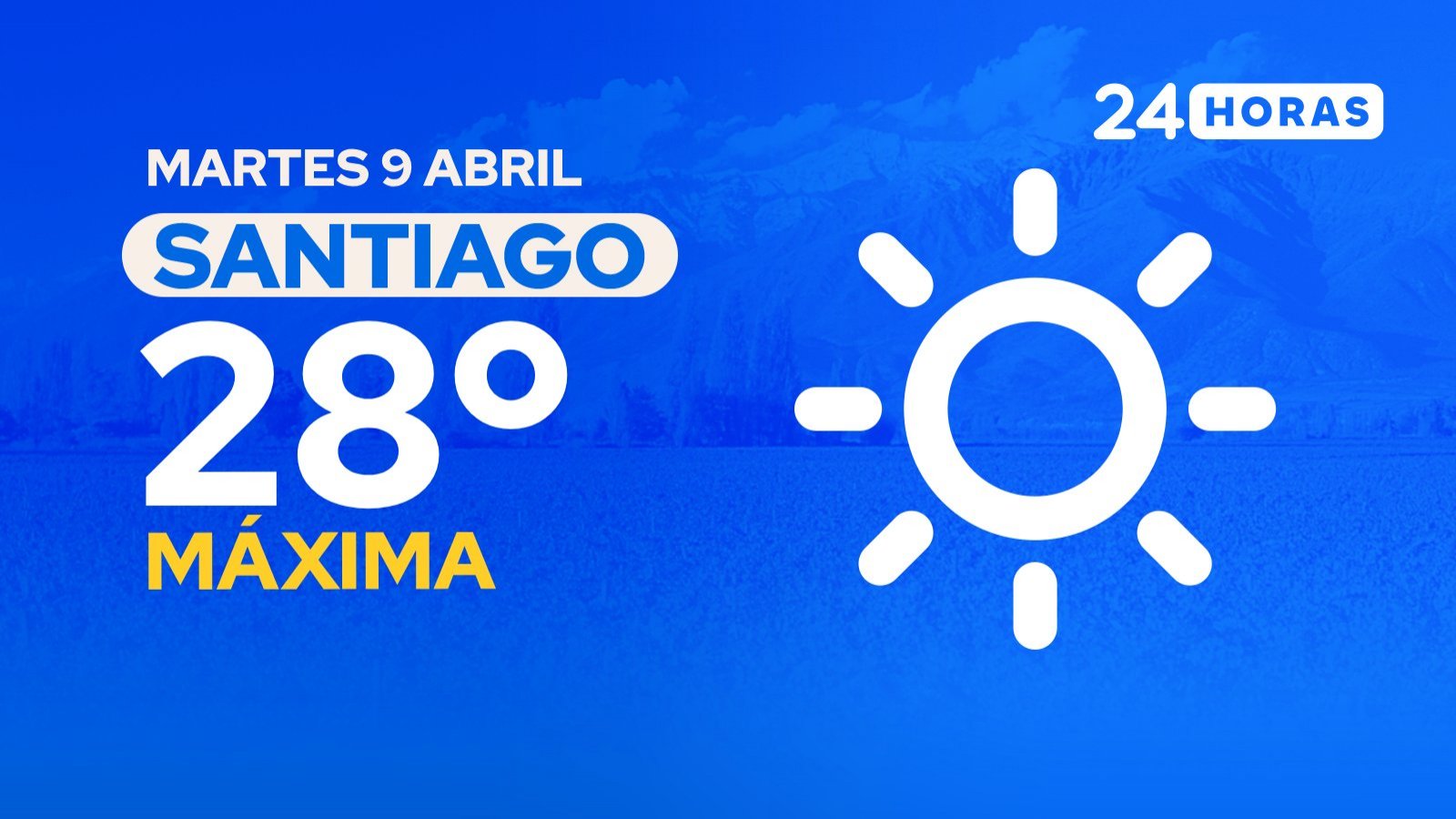 El tiempo en Santiago: martes 9 de abril de 2024