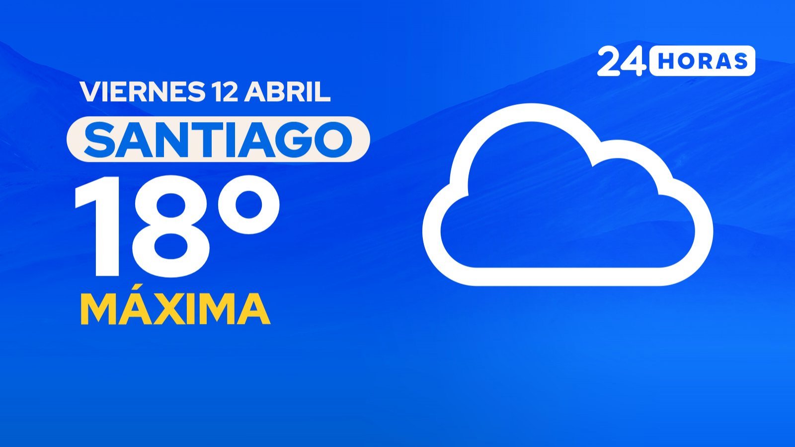 El tiempo en Santiago: viernes 12 de abril de 2024