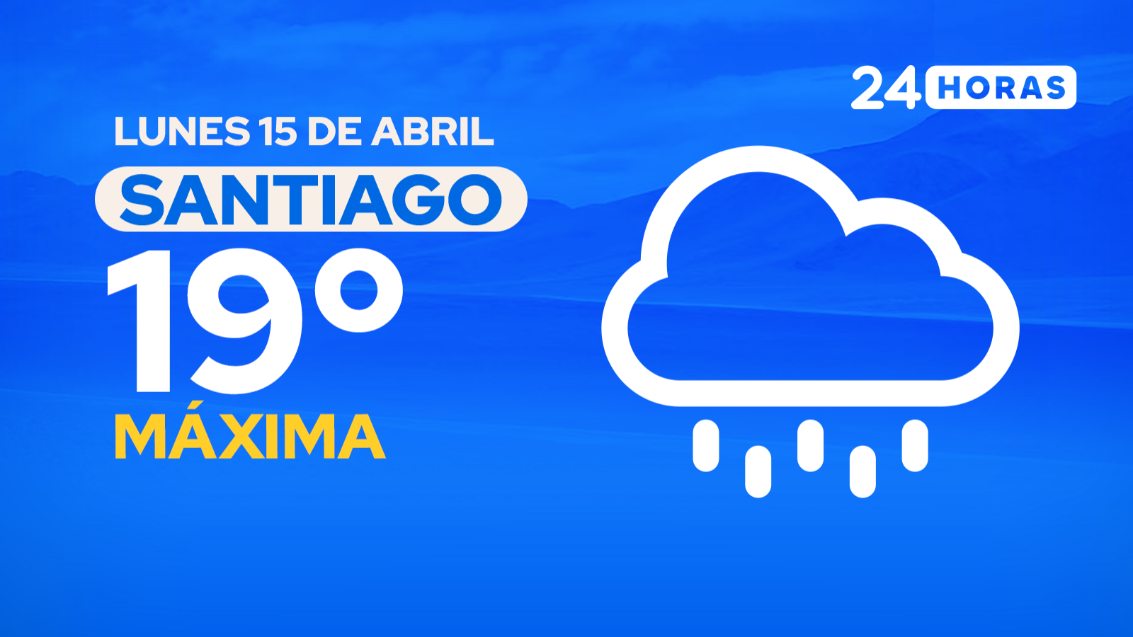 El tiempo en Santiago: lunes 15 de abril de 2024