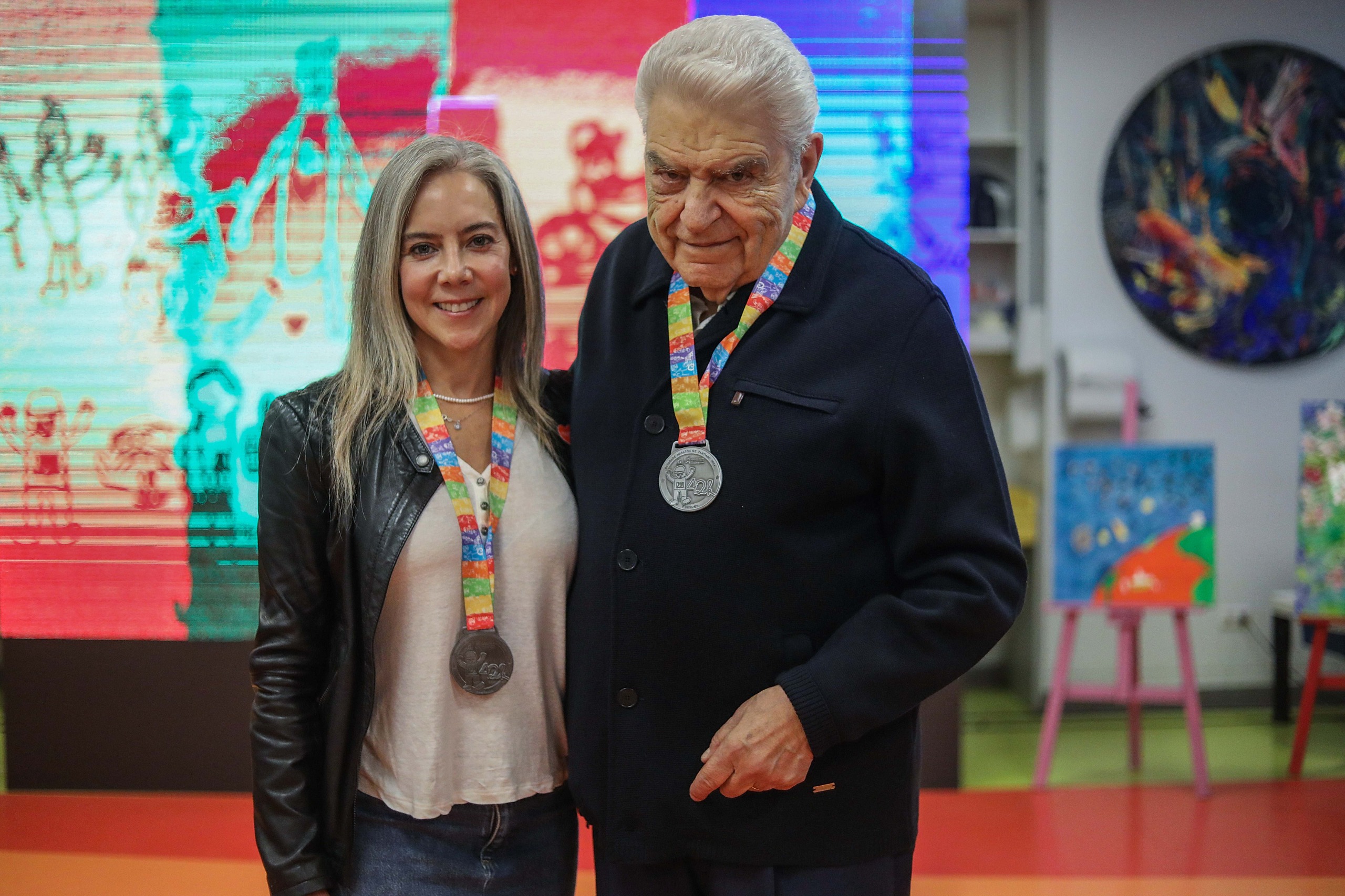 Medalla de la maratón de Santiago y Teletón