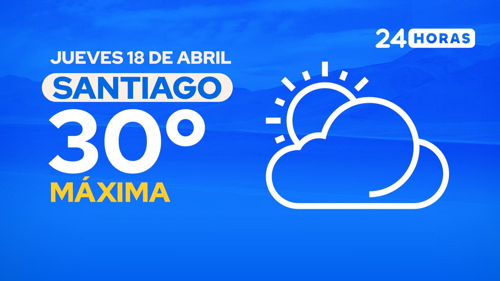 El tiempo en Santiago: jueves 18 de abril de 2024