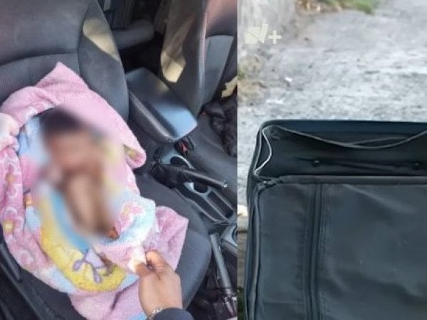 Abandonado y agredido: Encuentran a niño al interior de maleta