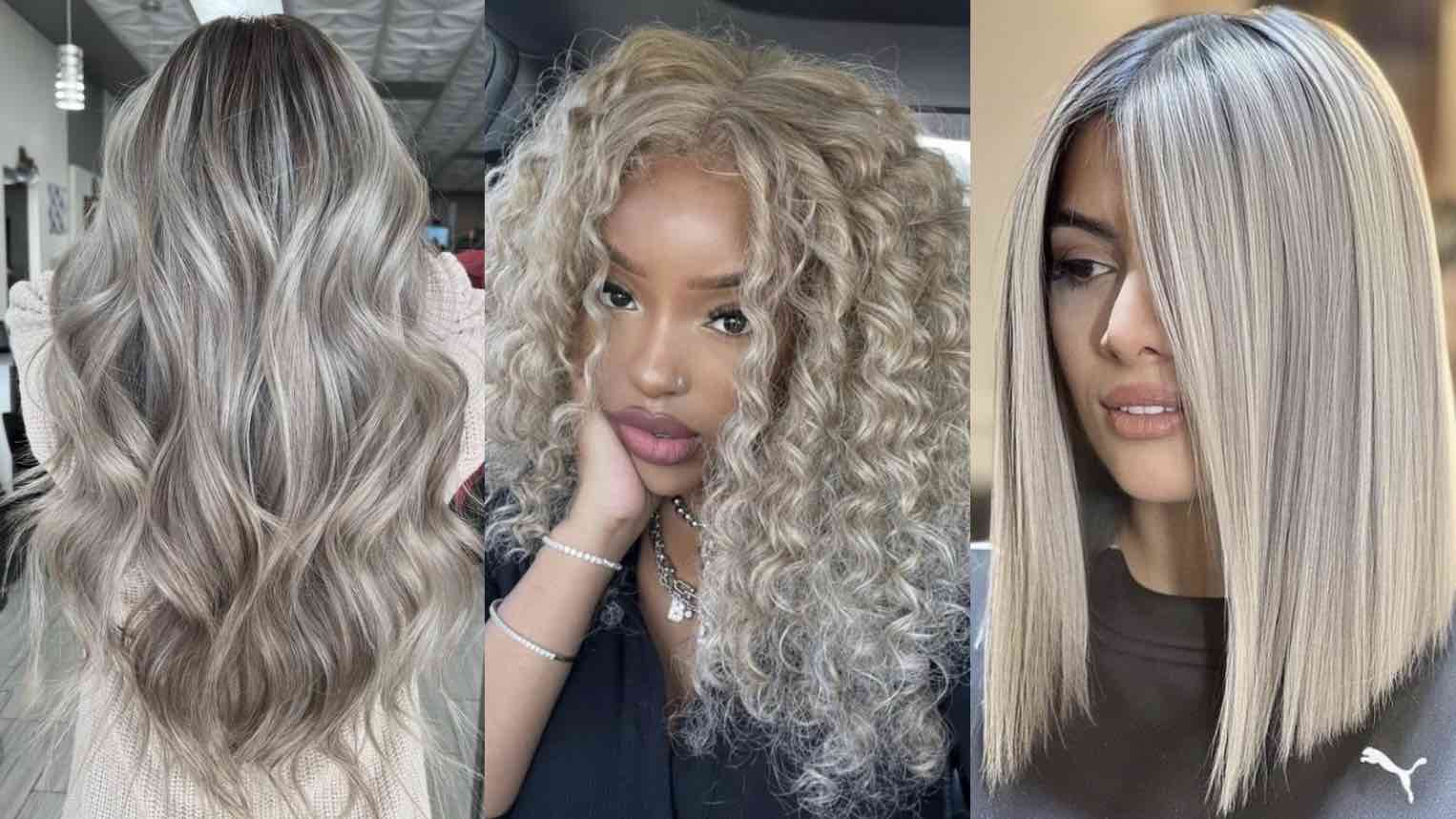 Rubio ceniza para tu corte de cabello