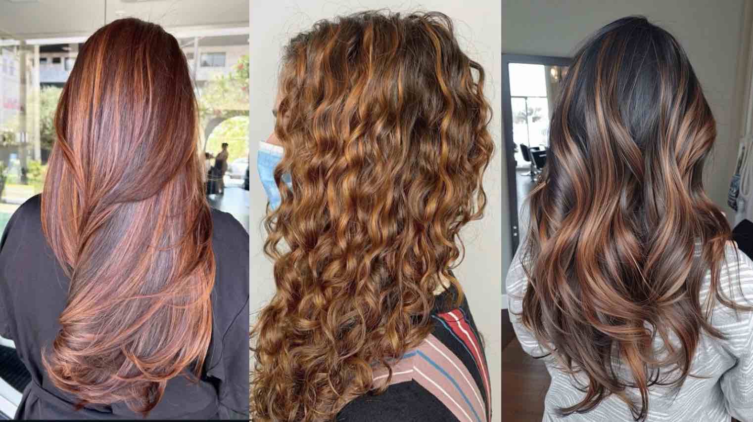 Reflejos de cobre para tu corte de cabello