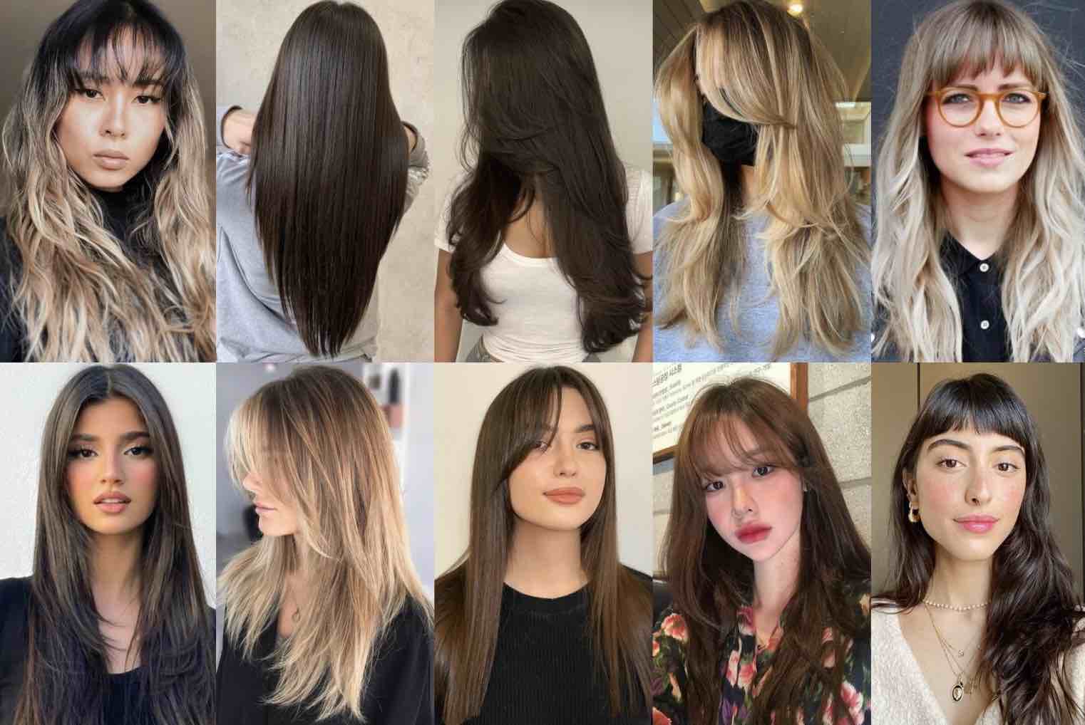 Cortes de pelo liso para mujer
