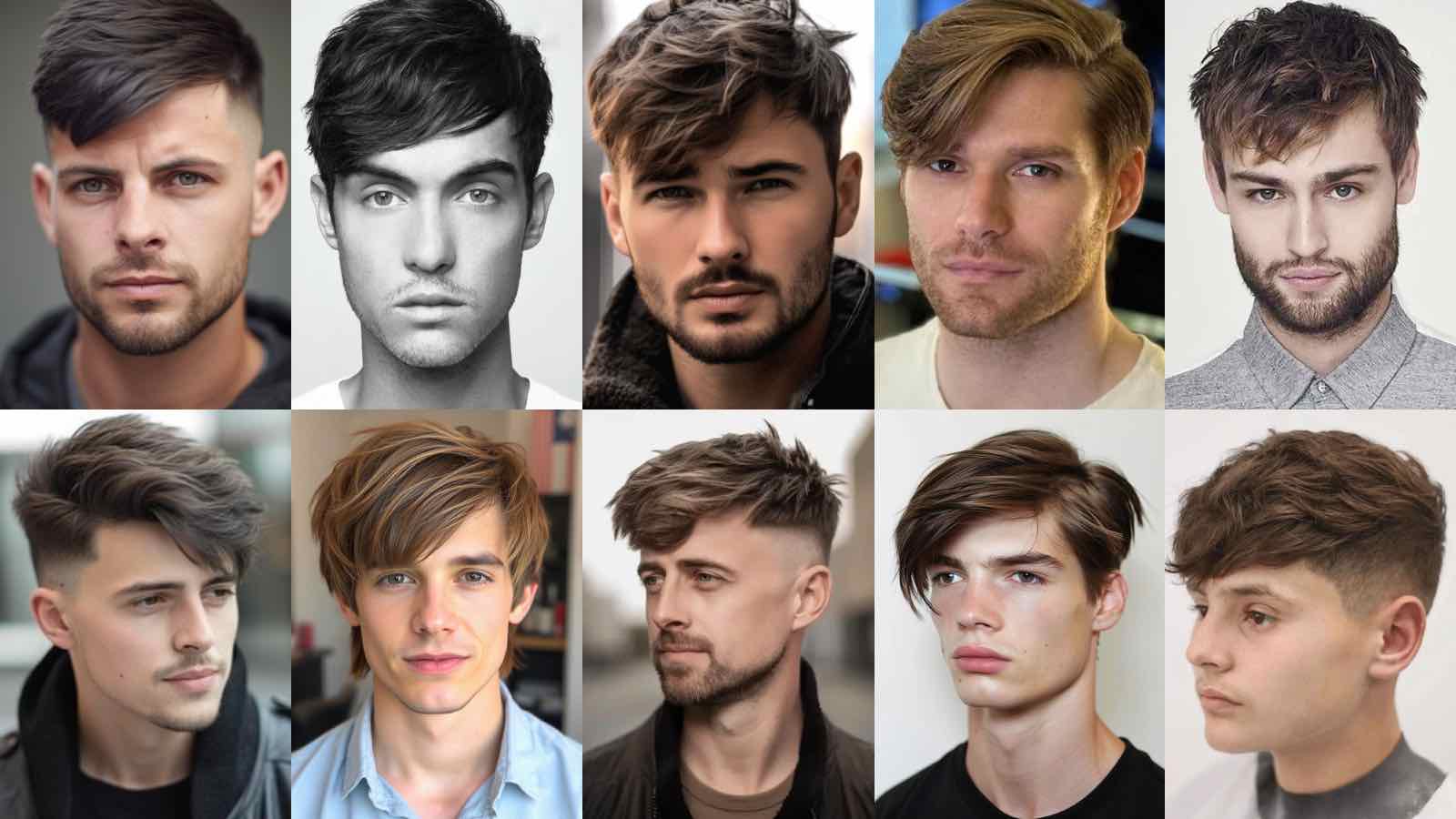 Corte de pelo de hombre con side fringe (flequillo lateral)