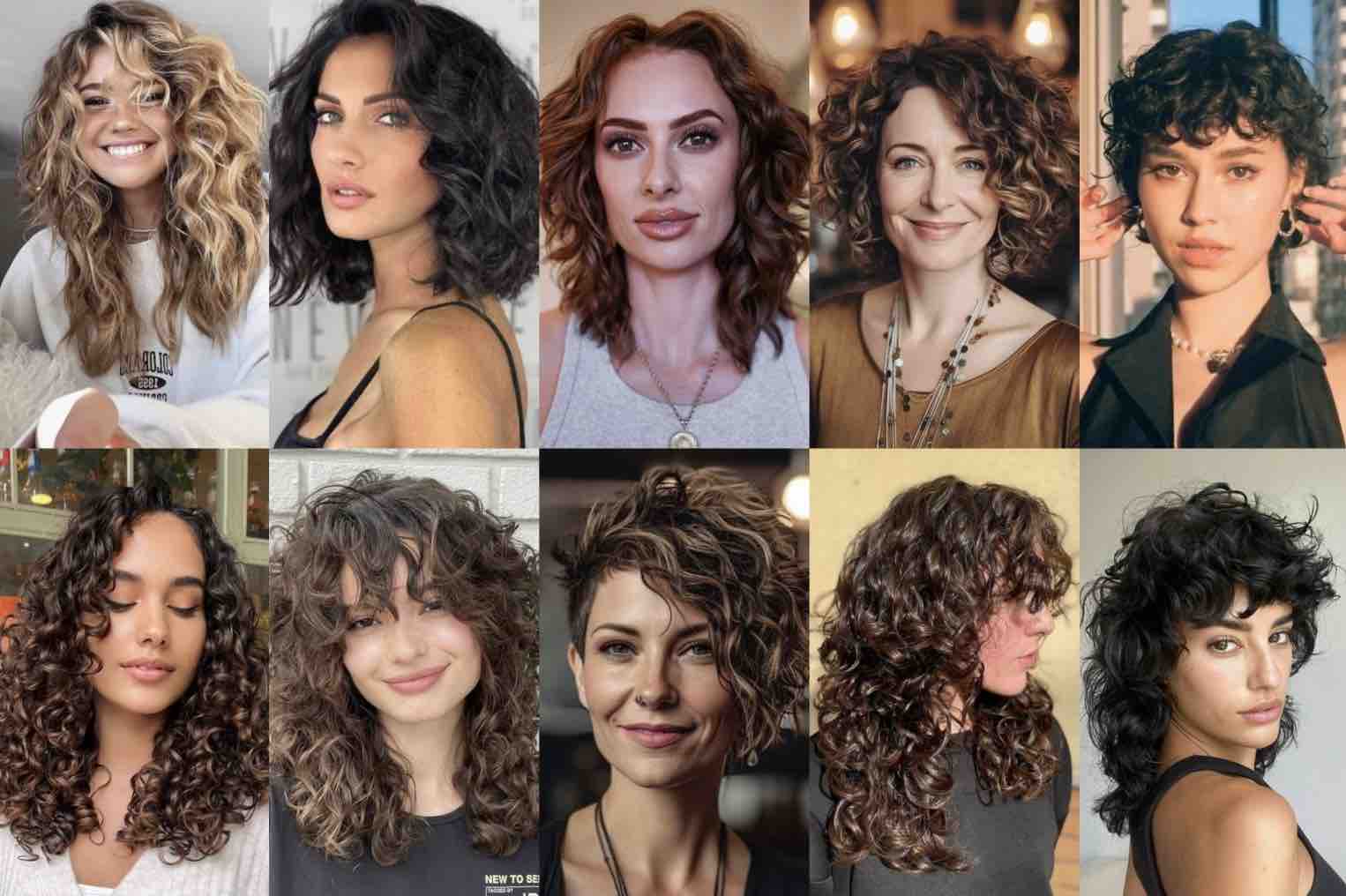Cortes de pelo rizado para mujer