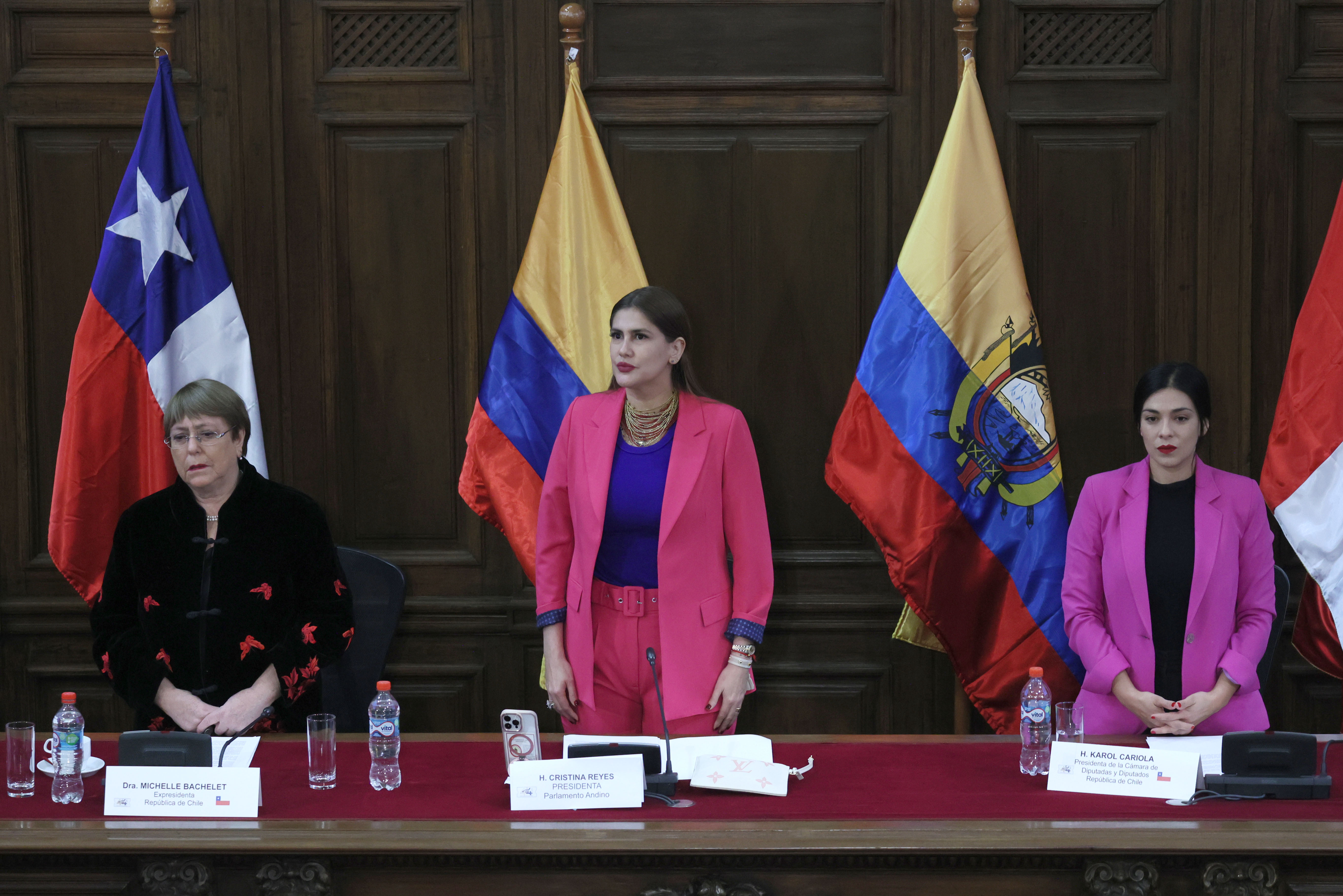 Parlamento andino y Michelle Bachelet.