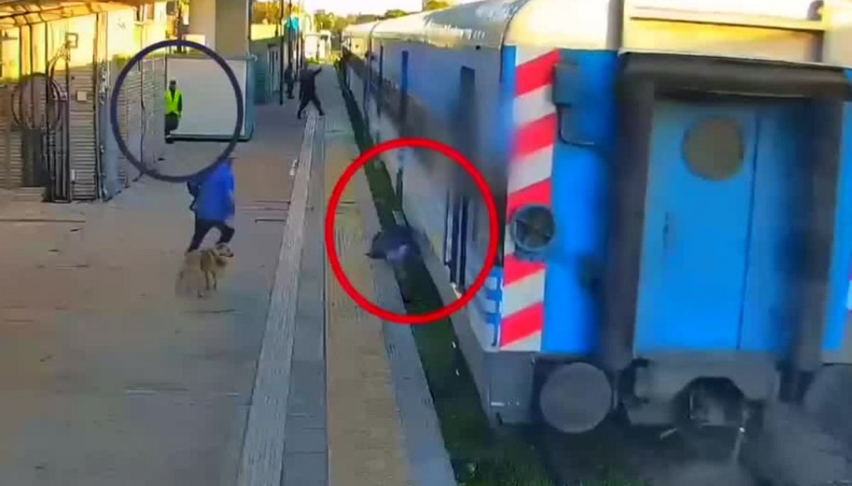 Mujer salva de milagro tras caer a las vías con tren en movimiento ...
