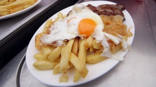 Receta de bistec a lo pobre para 2 personas