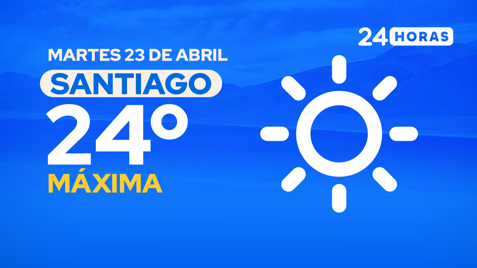 El tiempo en Santiago: martes 23 de abril de 2024
