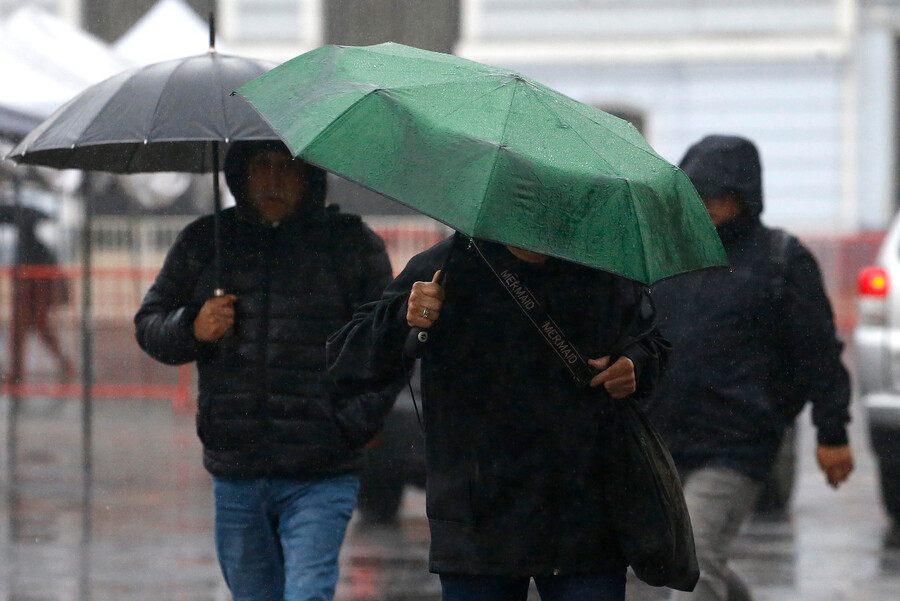 Lluvia en Santiago