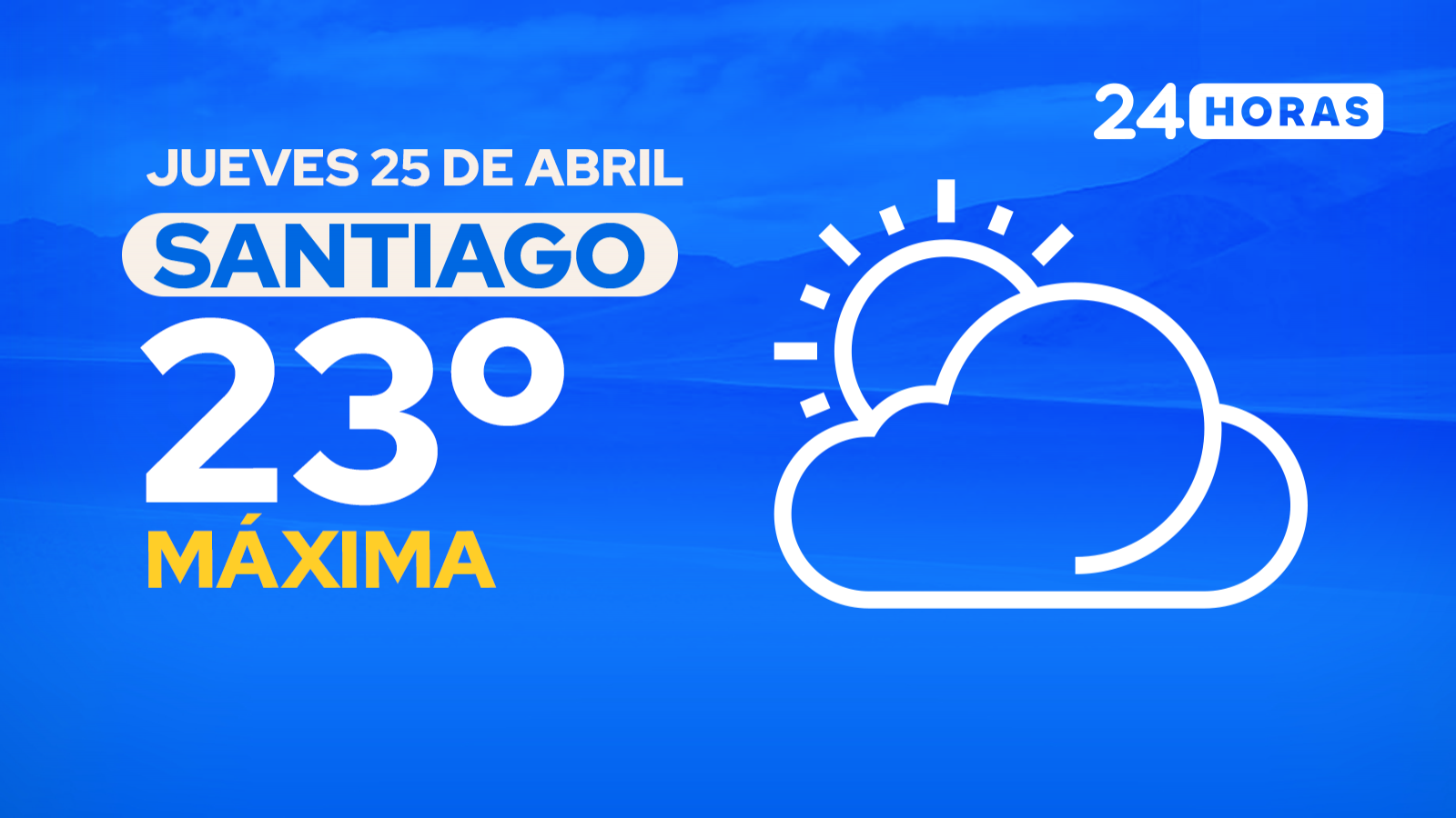 El tiempo en Santiago: jueves 25 de abril de 2024