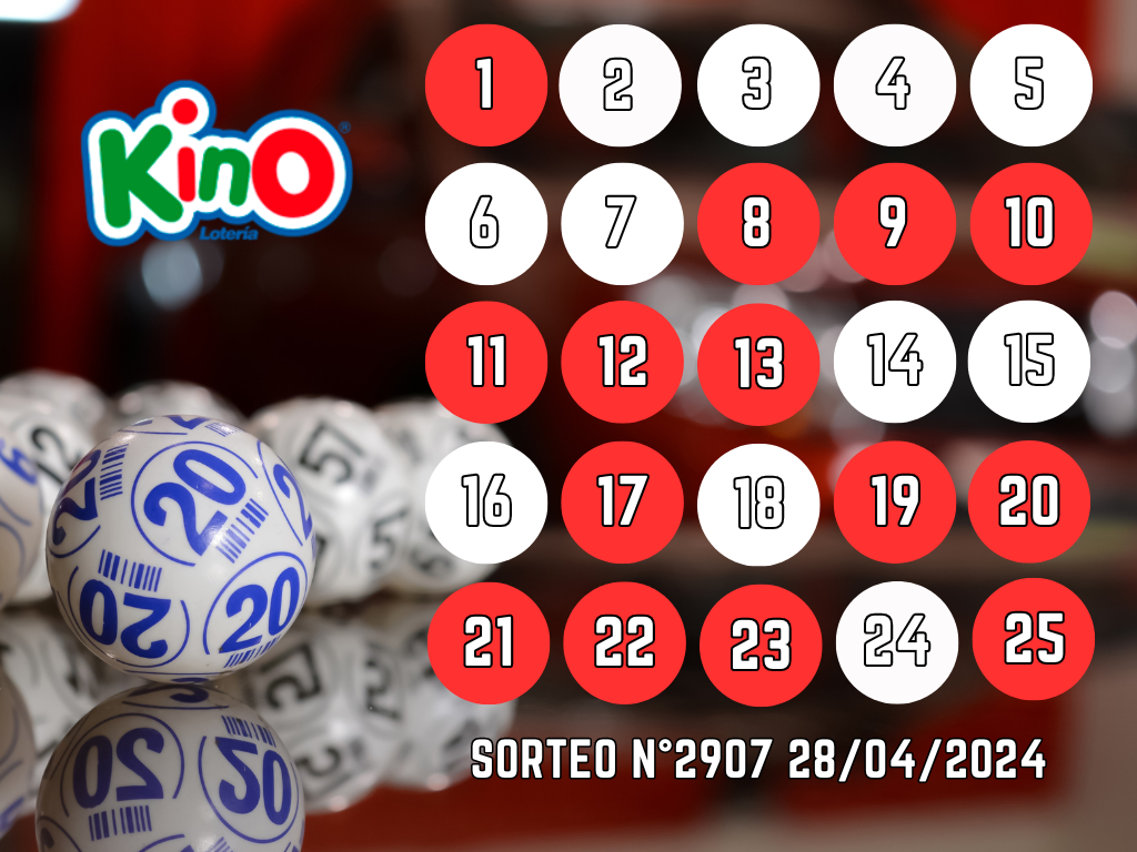 RESULTADOS KINO, SORTEO 2907 - DOMINGO 28 DE ABRIL  2024