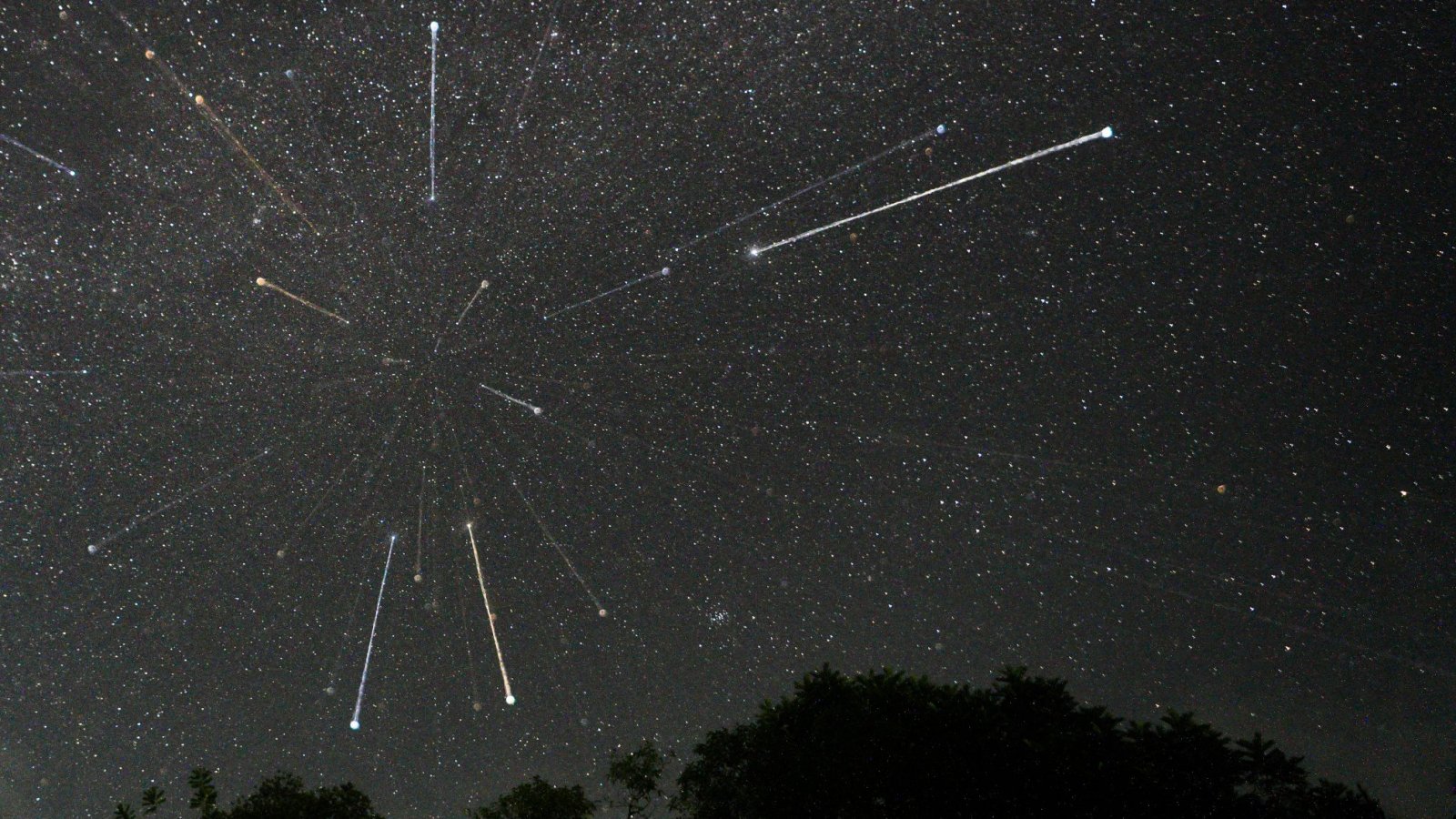 Lluvia de estrellas. Foto referencial Eta Acuáridas