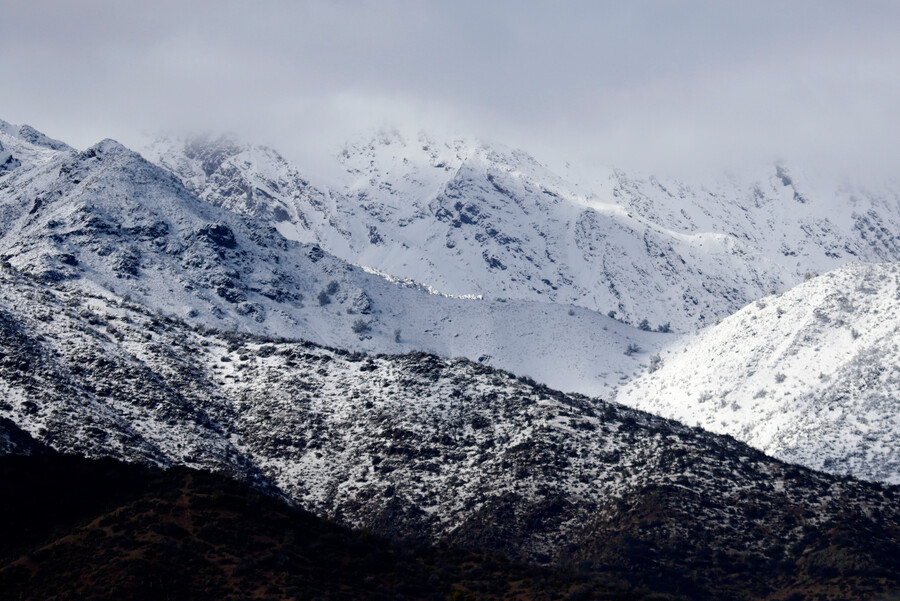 Nieve en Santiago