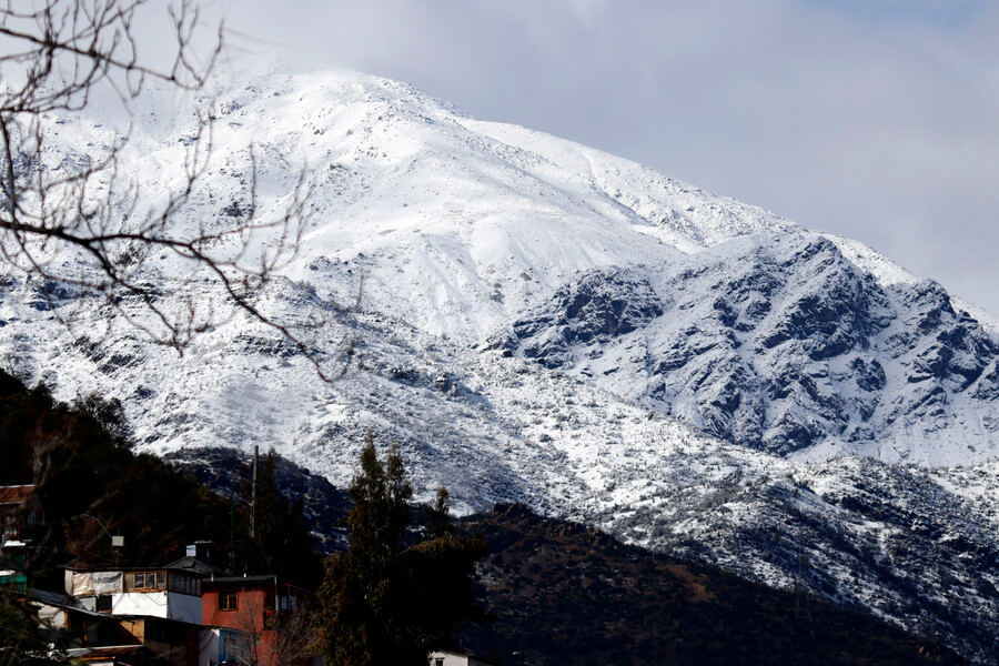 Nieve en Santiago