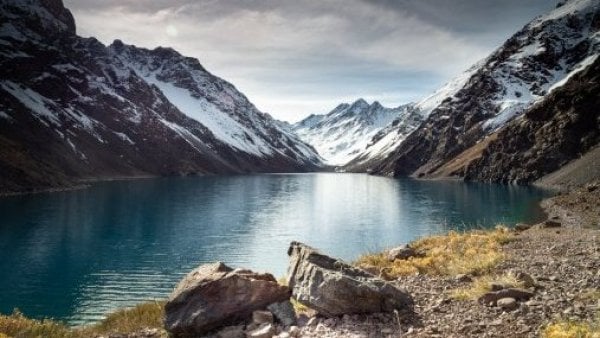 Laguna del inca, ubicada en la cordillera de los Andes, provincia de Los Andes