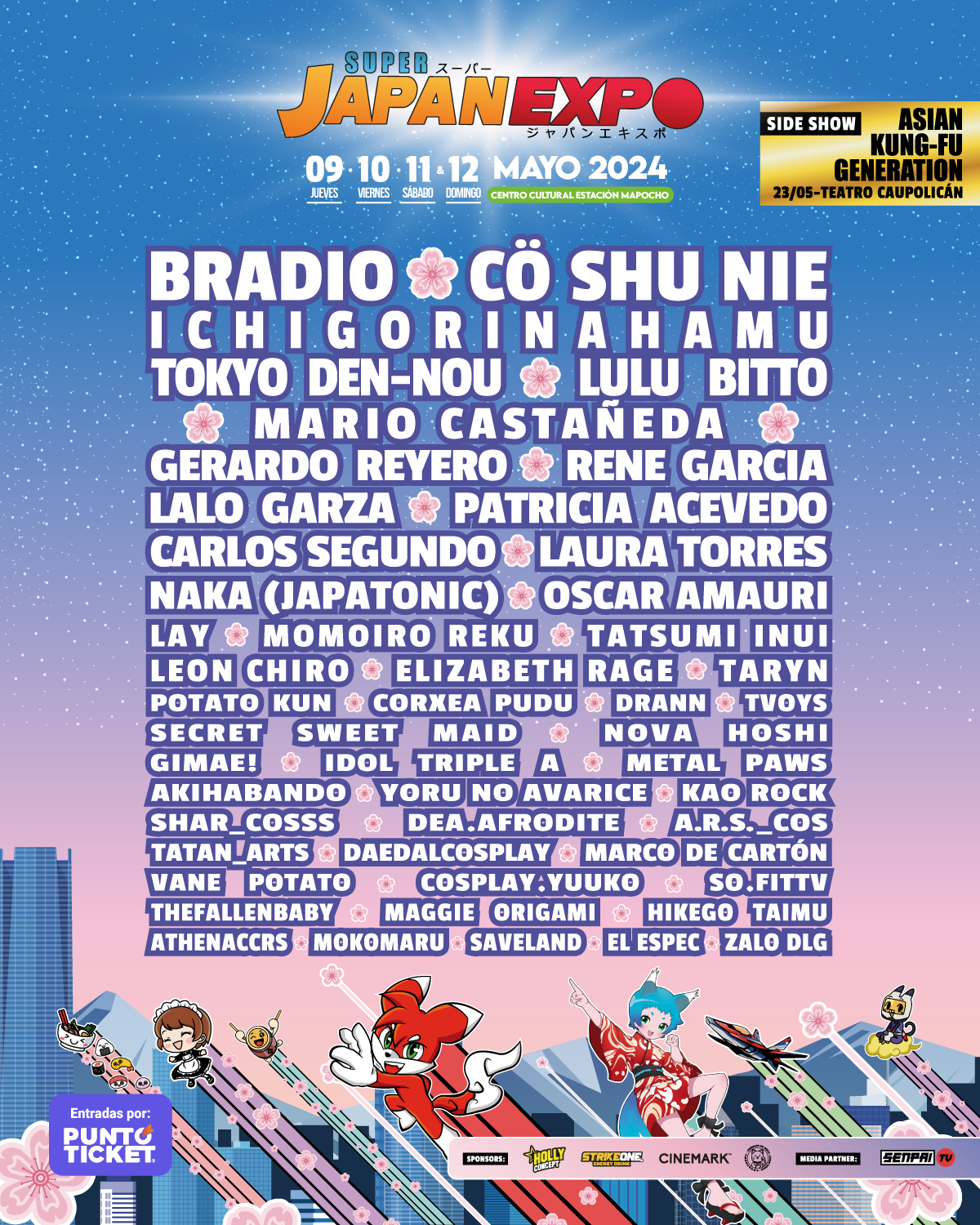 Lineup super Japan expo 2024