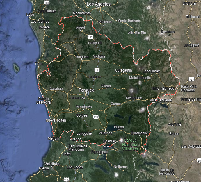 Región de La Araucanía.