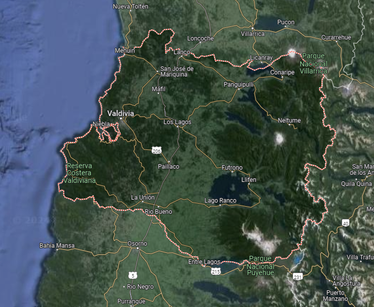 Región de Los Ríos.