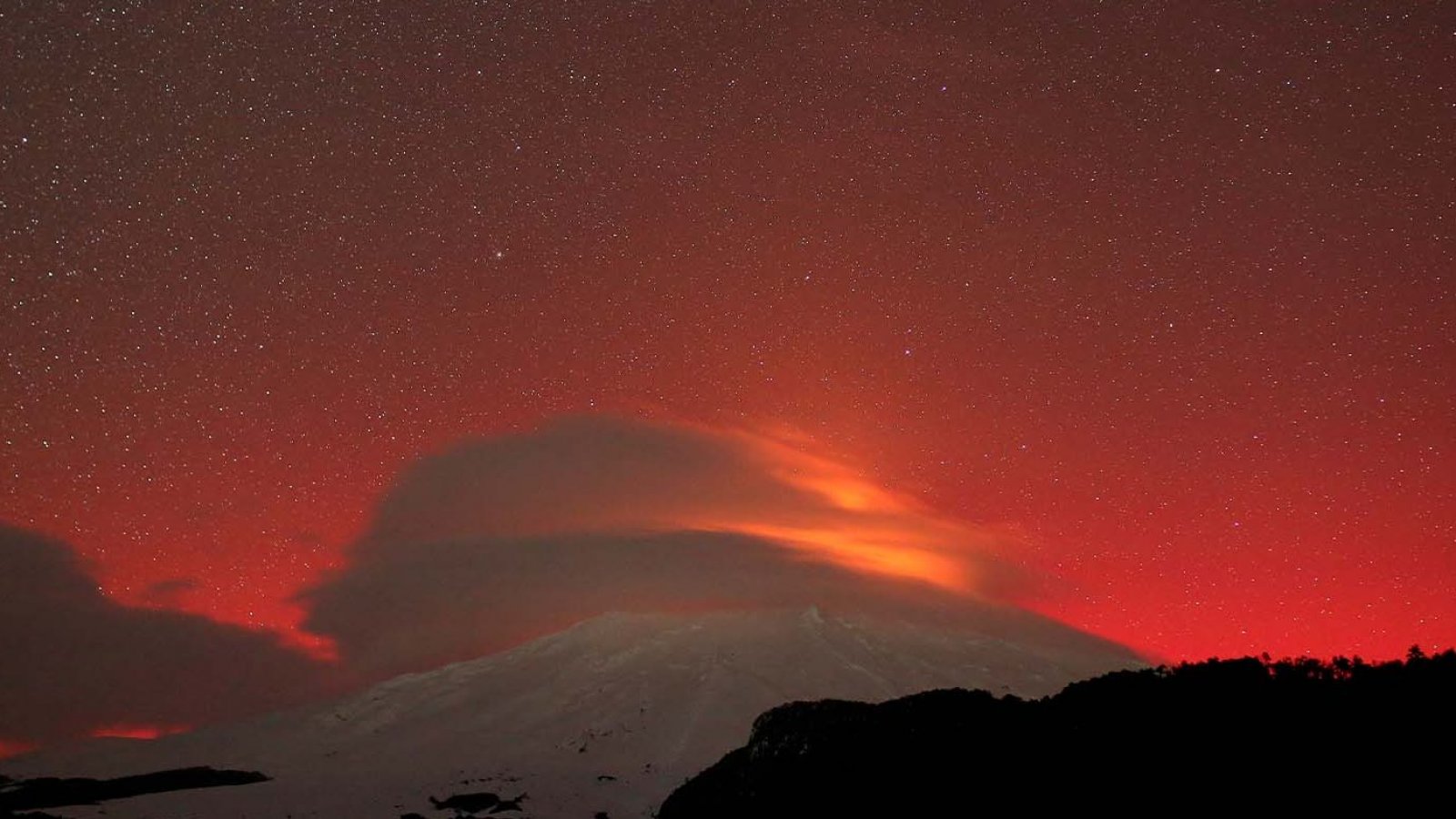 Auroras polares, auroras australes, Chile, 2024.